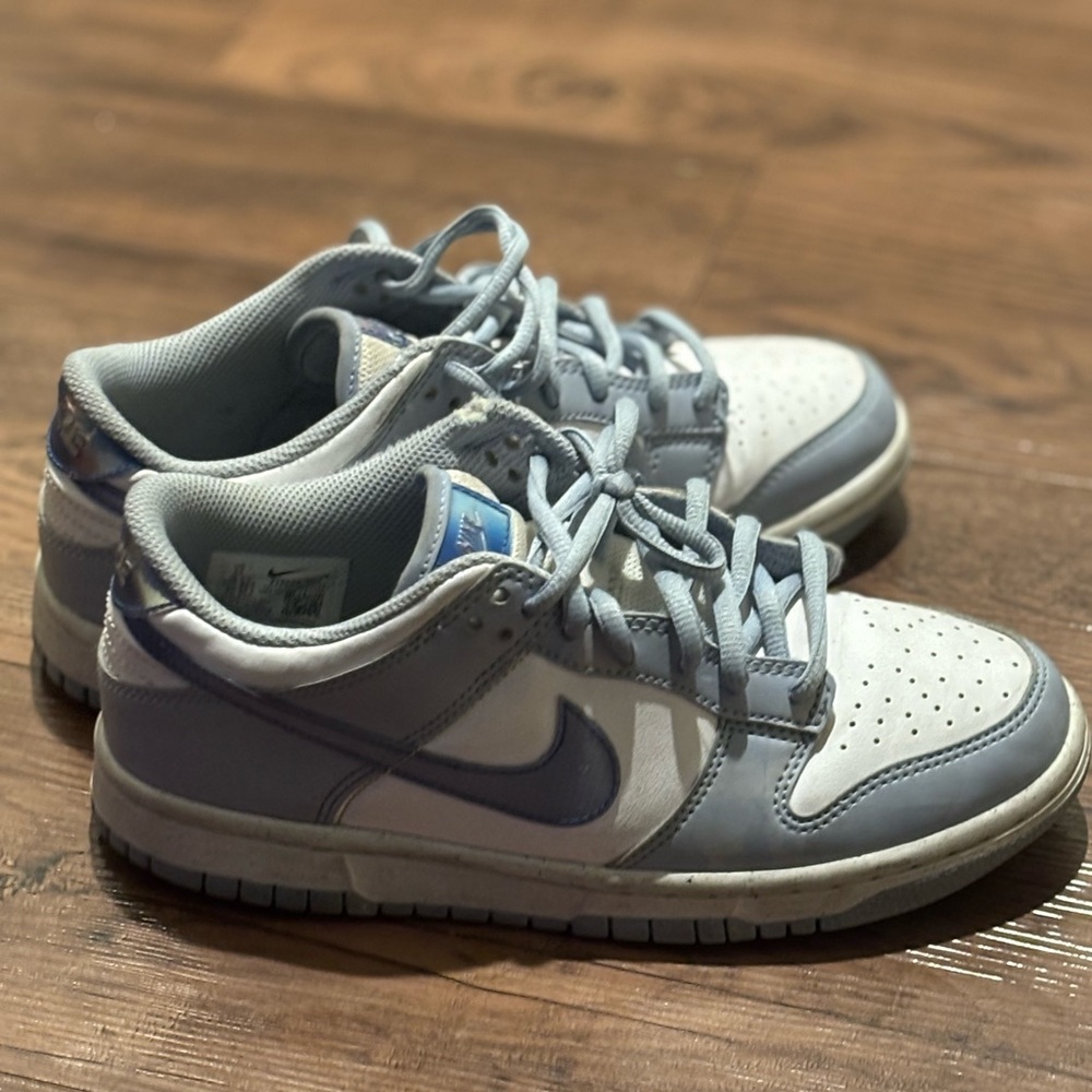Nike Kids Gray and White Sneakers